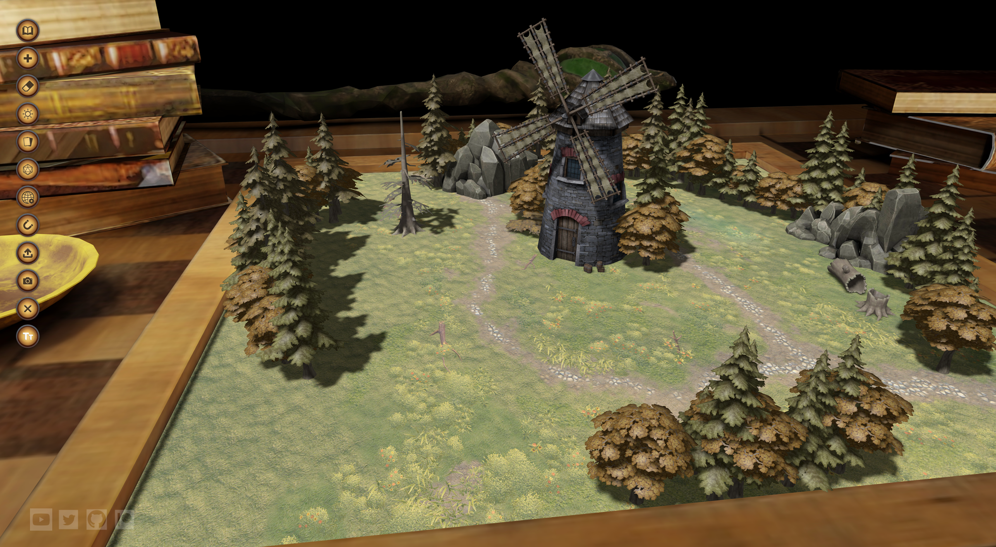 Screenshot of BattleMapp's default map screen.